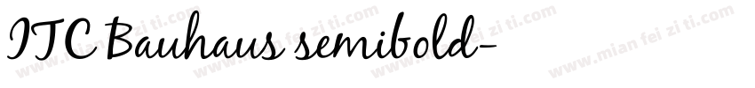 ITC Bauhaus semibold字体转换